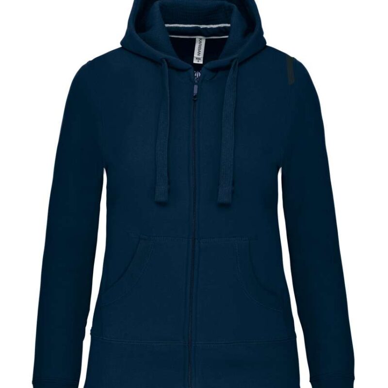 ka464-navy-a1 Kariban LADIES HOODED FULL ZIP SWEATSHIRT - Μπλε μαρίν