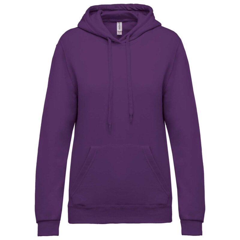 Kariban LADIES’ HOODED SWEATSHIRT - Μωβ