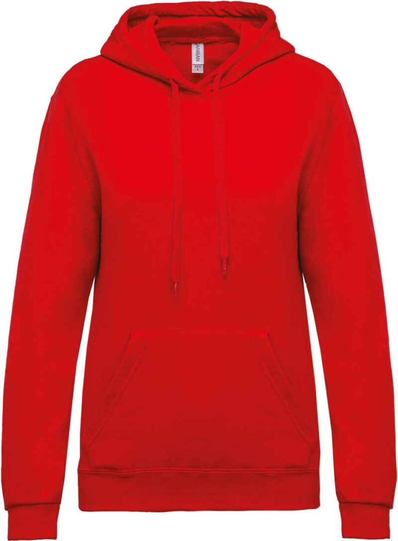 ka473-red-a1 Kariban LADIES’ HOODED SWEATSHIRT - Κόκκινο
