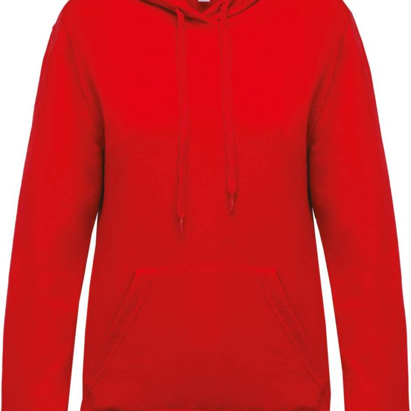 Kariban LADIES’ HOODED SWEATSHIRT - Κόκκινο
