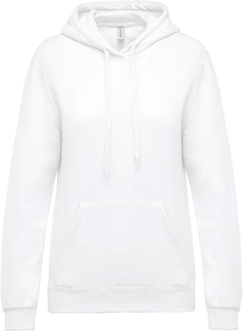 ka473-white-a1 Kariban LADIES’ HOODED SWEATSHIRT - Λευκό