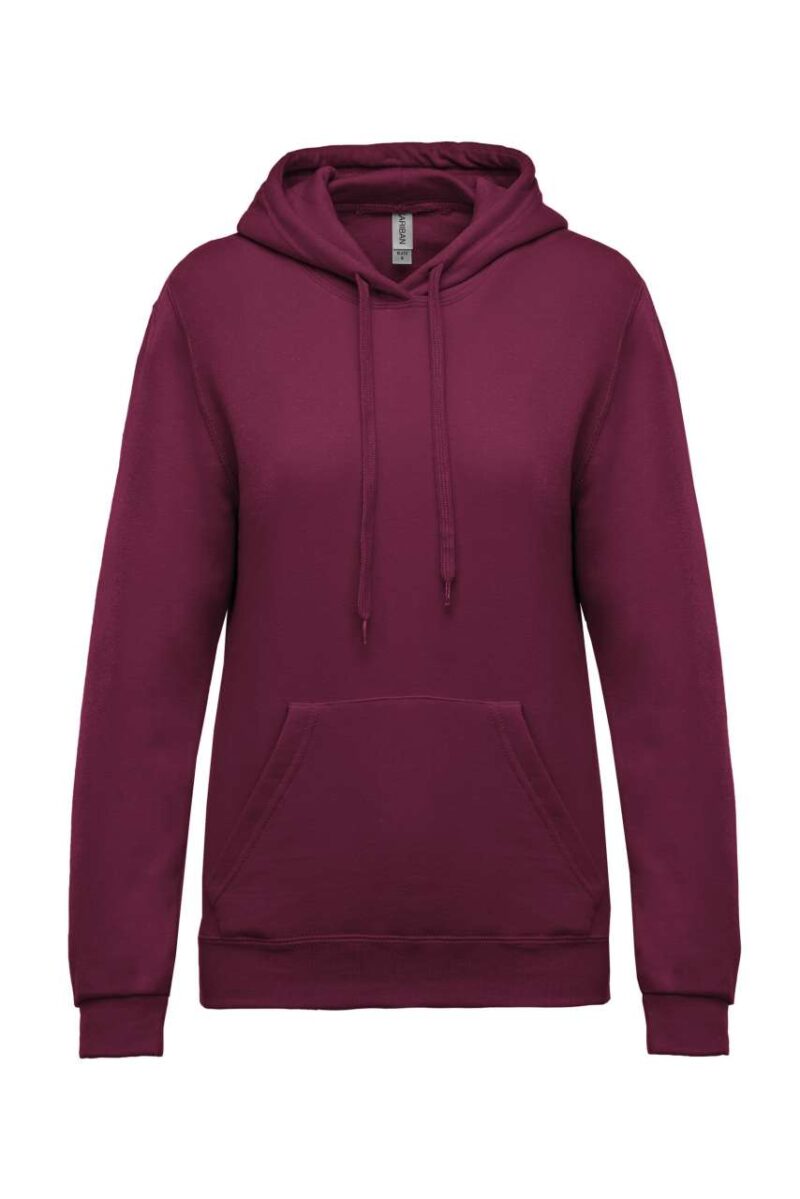 Kariban LADIES’ HOODED SWEATSHIRT - Κρασί