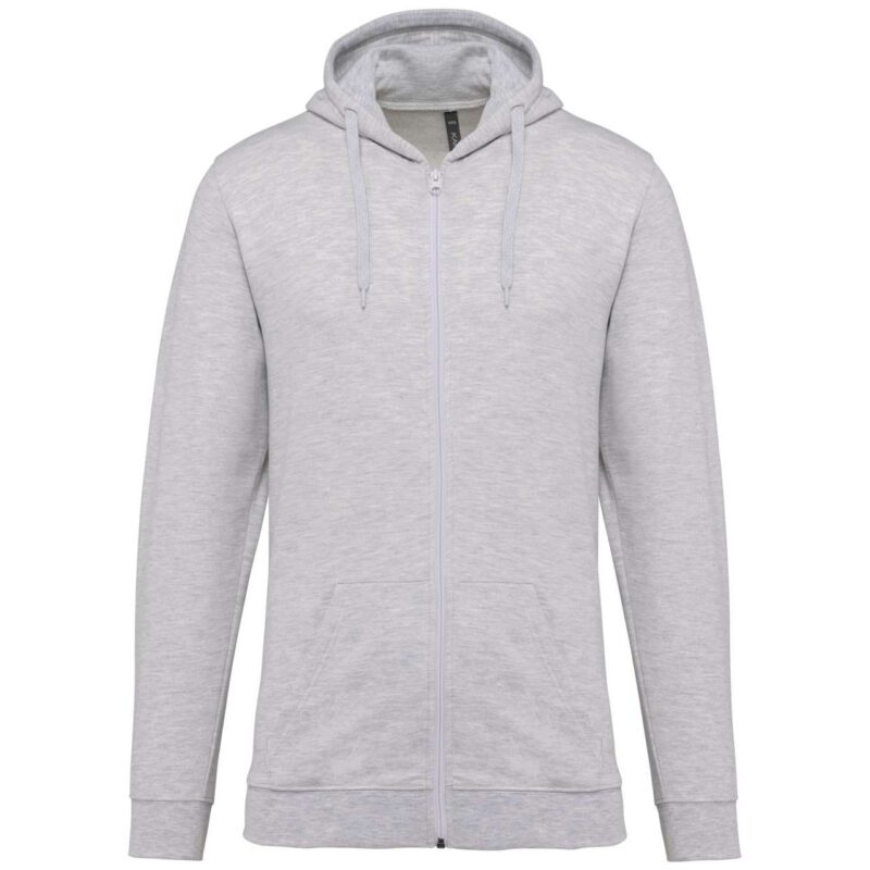 Kariban FULL ZIP HOODED SWEATSHIRT - Ash Heather