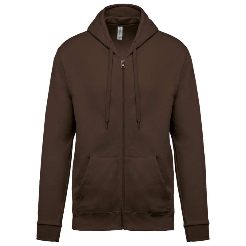 Kariban FULL ZIP HOODED SWEATSHIRT - Σοκολατί