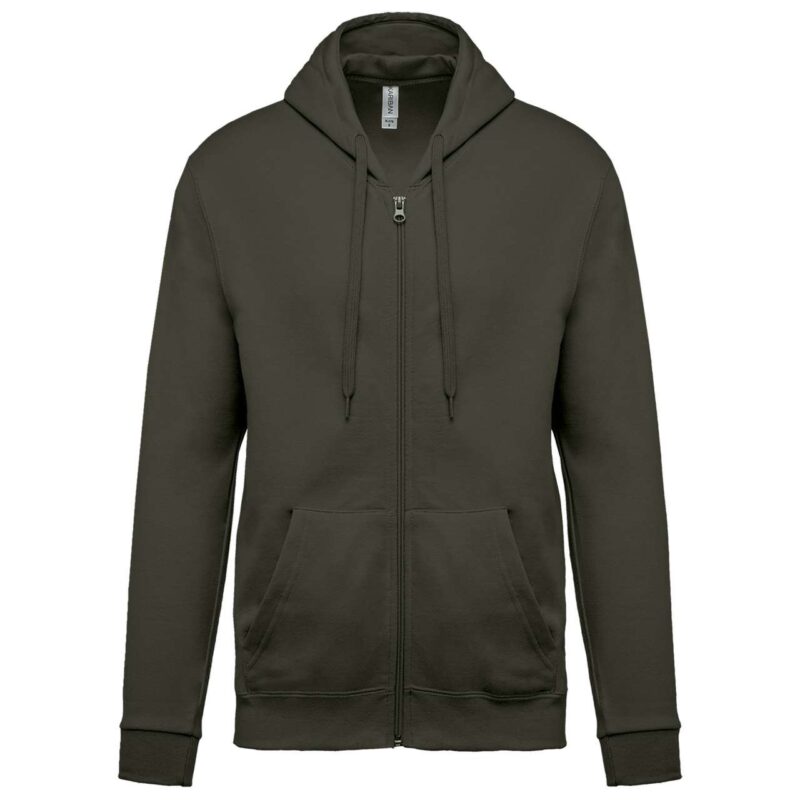 ka479-dark_khaki-a1 Kariban FULL ZIP HOODED SWEATSHIRT - Σκούρο Χακί