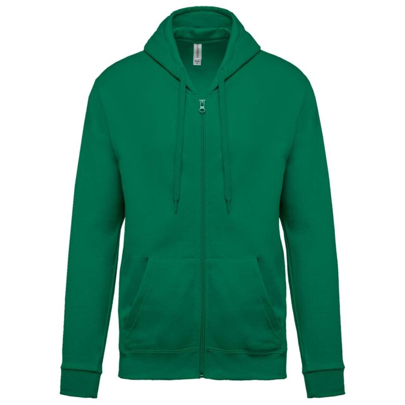 Kariban FULL ZIP HOODED SWEATSHIRT - πράσινο του Κέλι
