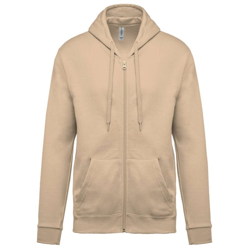 Kariban FULL ZIP HOODED SWEATSHIRT - Ανοιχτό άμμου