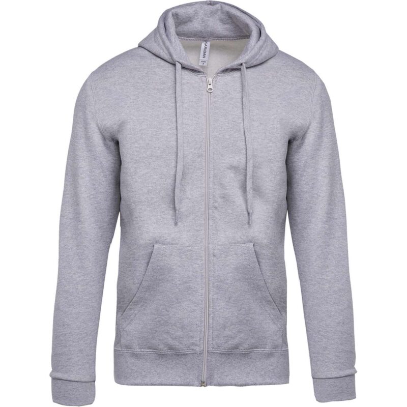 Kariban FULL ZIP HOODED SWEATSHIRT - Γκρι της Οξφόρδης