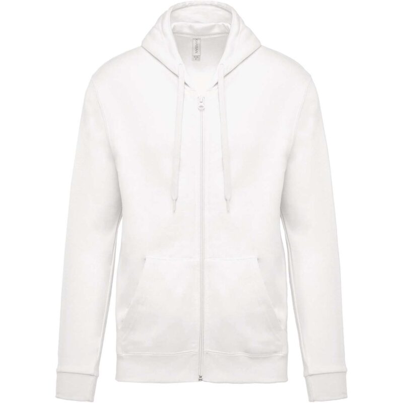 ka479-white-a1 Kariban FULL ZIP HOODED SWEATSHIRT - Λευκό