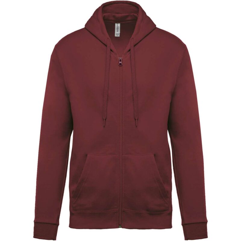 ka479-wine-a1 Kariban FULL ZIP HOODED SWEATSHIRT - Κρασί