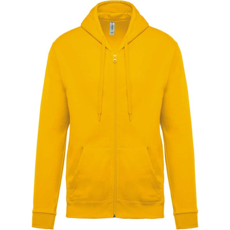 Kariban FULL ZIP HOODED SWEATSHIRT - Κίτρινο