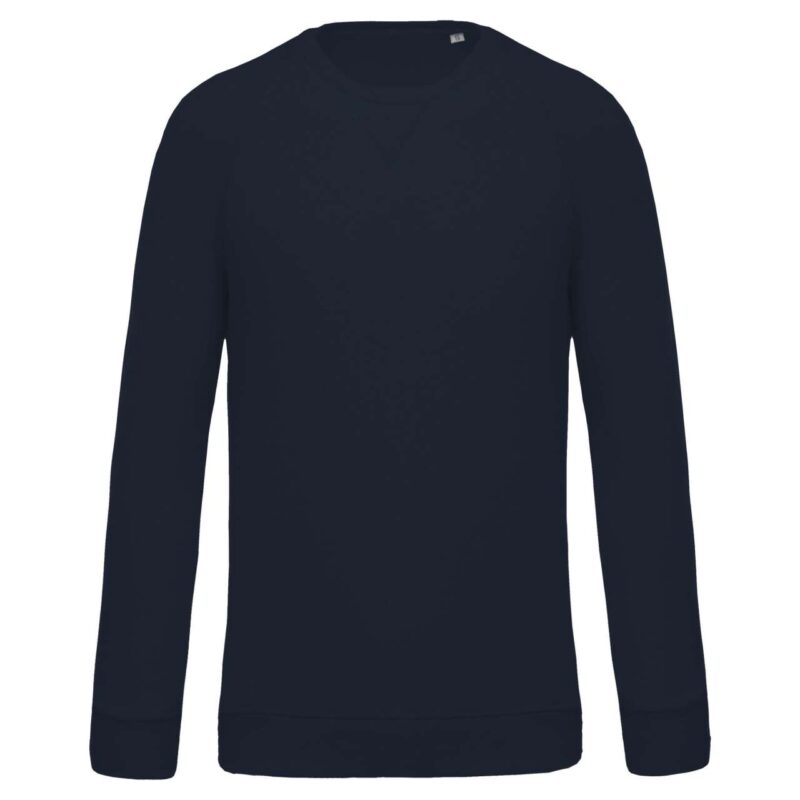 Kariban SOL'S MEN ORGANIC COTTON RAGLAN SLEEVE SWEATSHIRT CREW NECK - Μπλε μαρίν