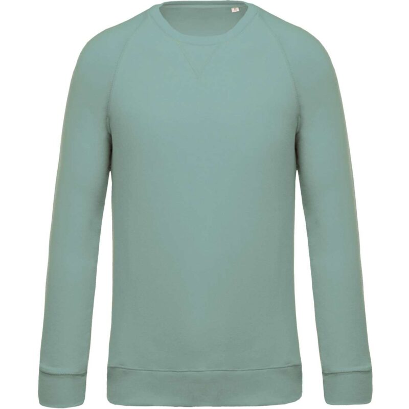 ka480-sage-a1 Kariban SOL'S MEN ORGANIC COTTON RAGLAN SLEEVE SWEATSHIRT CREW NECK - πράσινο φασκόμηλου