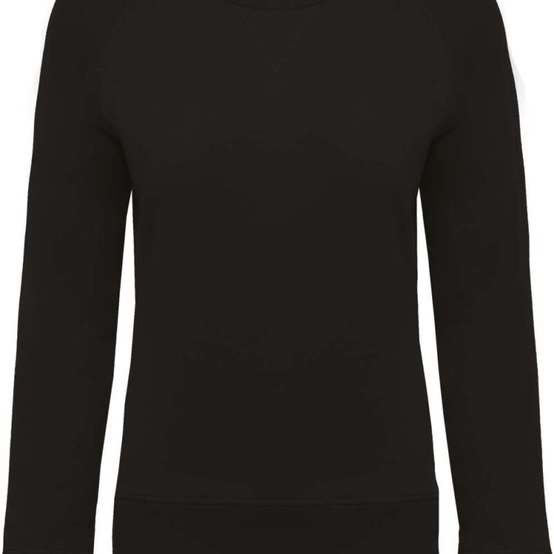 Kariban SOL'S ORGANIC LADIES RAGLAN SLEEVE CREW NECK SWEATSHIRT - Μαύρο