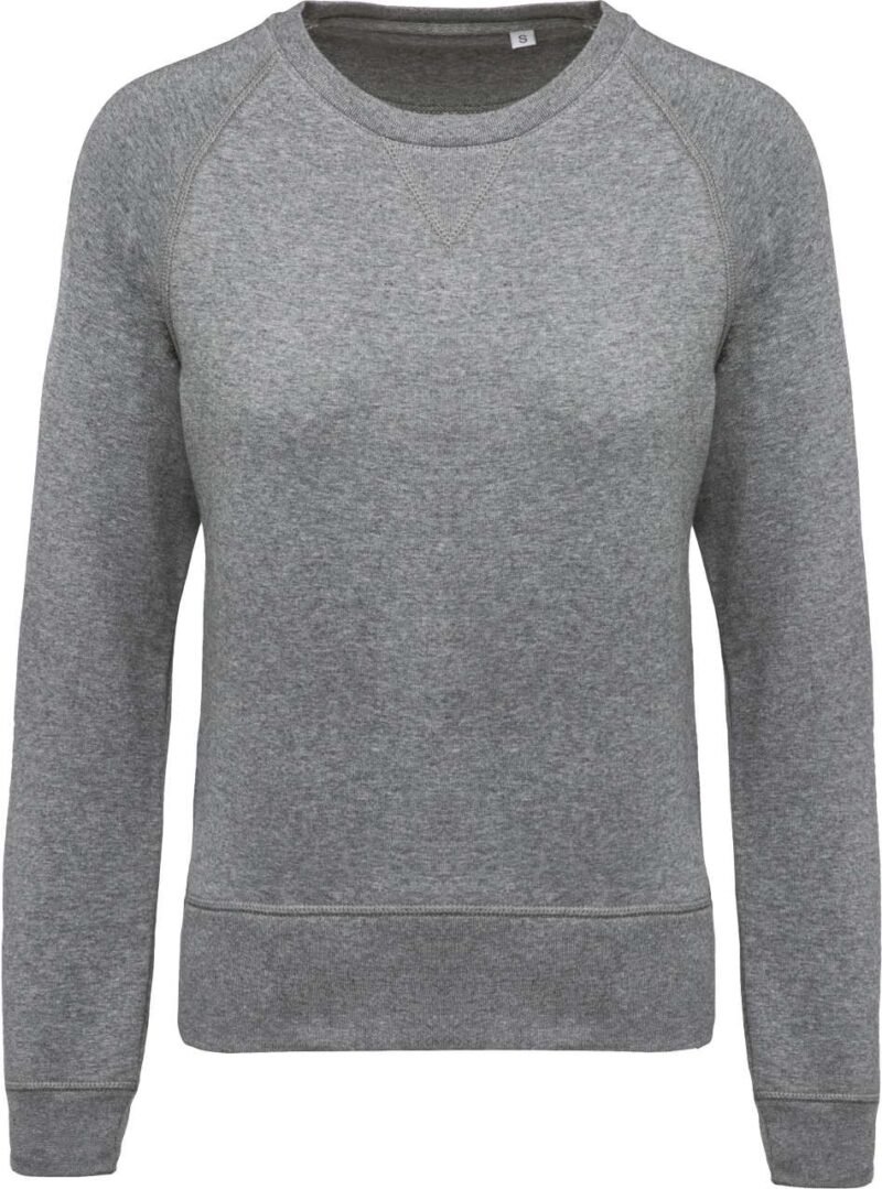 Kariban SOL'S ORGANIC LADIES RAGLAN SLEEVE CREW NECK SWEATSHIRT - Γκρι Μελανζέ