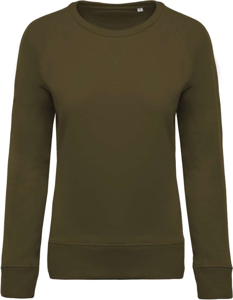 ka481-mossy_green-a1 Kariban SOL'S ORGANIC LADIES RAGLAN SLEEVE CREW NECK SWEATSHIRT - Βρυοπράσινο