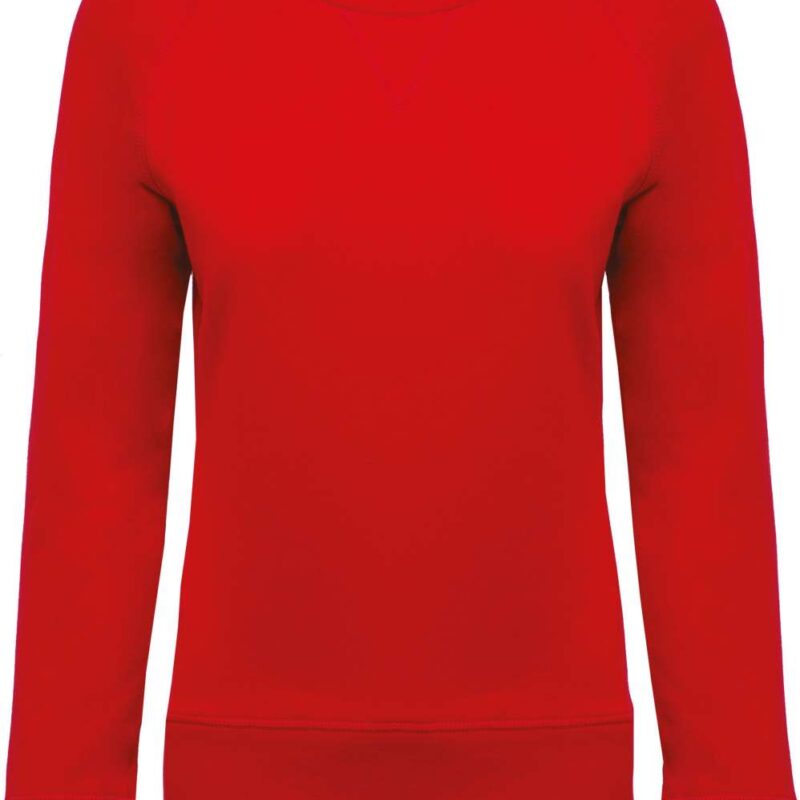 Kariban SOL'S ORGANIC LADIES RAGLAN SLEEVE CREW NECK SWEATSHIRT - Κόκκινο