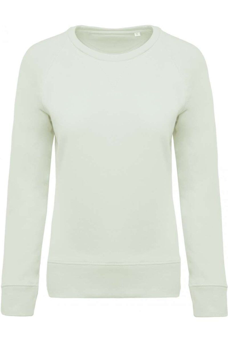 ka481-sage-a2 Kariban SOL'S ORGANIC LADIES RAGLAN SLEEVE CREW NECK SWEATSHIRT - πράσινο φασκόμηλου