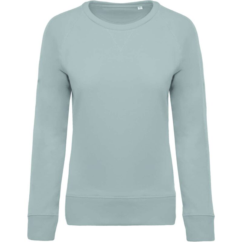 ka481-snow_grey-a1 Kariban SOL'S ORGANIC LADIES RAGLAN SLEEVE CREW NECK SWEATSHIRT - Snow Grey