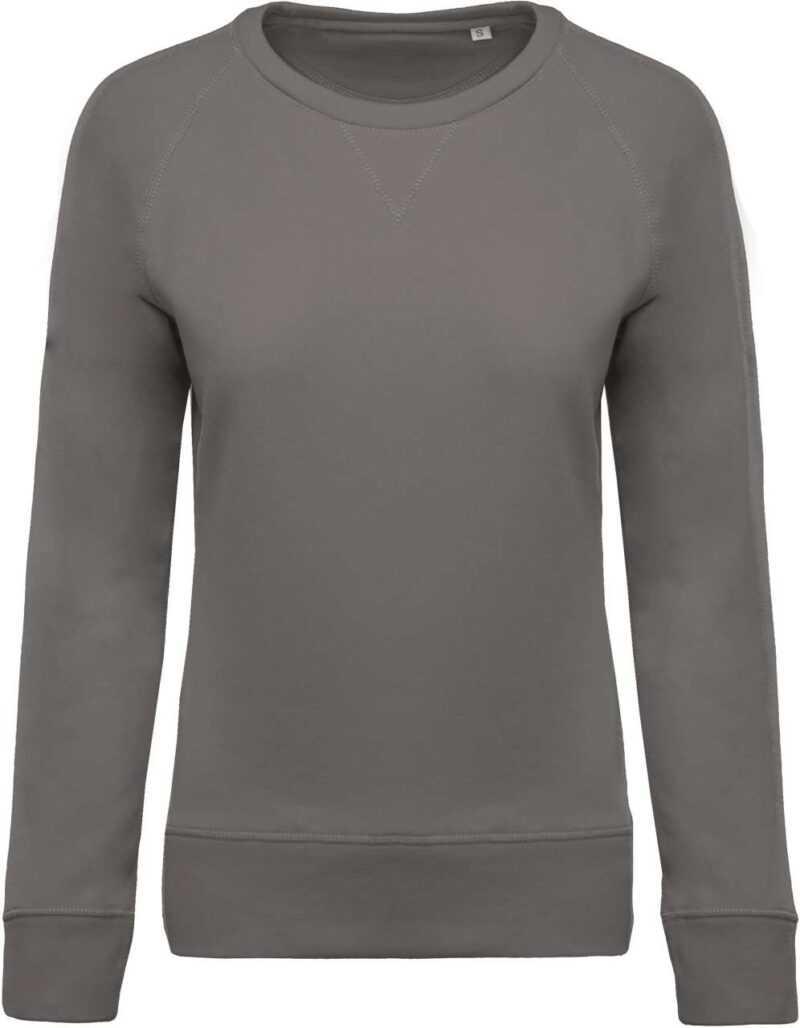 ka481-storm_grey-a1 Kariban SOL'S ORGANIC LADIES RAGLAN SLEEVE CREW NECK SWEATSHIRT - Γκρι της καταιγίδας