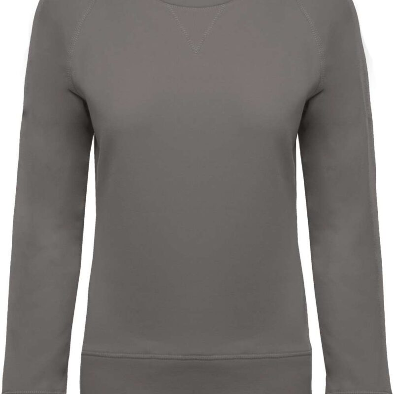 ka481-storm_grey-a1 Kariban SOL'S ORGANIC LADIES RAGLAN SLEEVE CREW NECK SWEATSHIRT - Γκρι της καταιγίδας