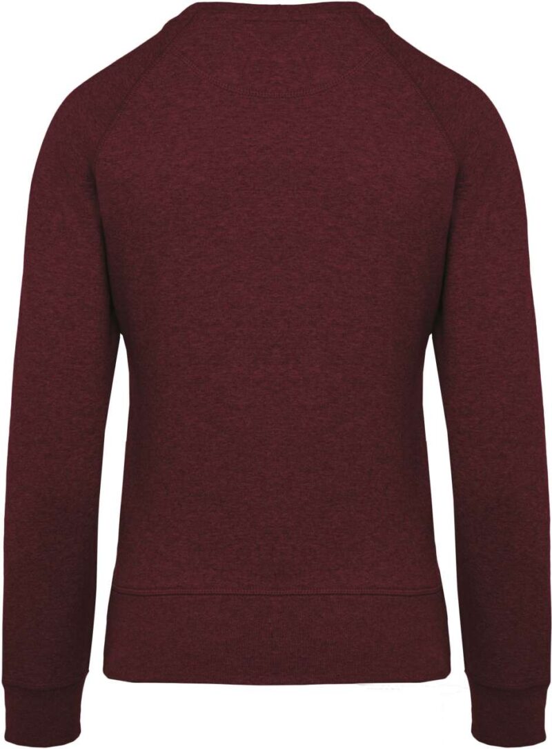 ka481-wine_heather-a1 Kariban SOL'S ORGANIC LADIES RAGLAN SLEEVE CREW NECK SWEATSHIRT - Μπορντό Μελανζέ