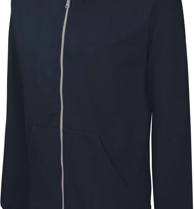 ka486-navy_fine_grey-a1 Kariban KIDS HOODED SWEATSHIRT FULL ZIP - Ναυτικό/Λεπτό Γκρι