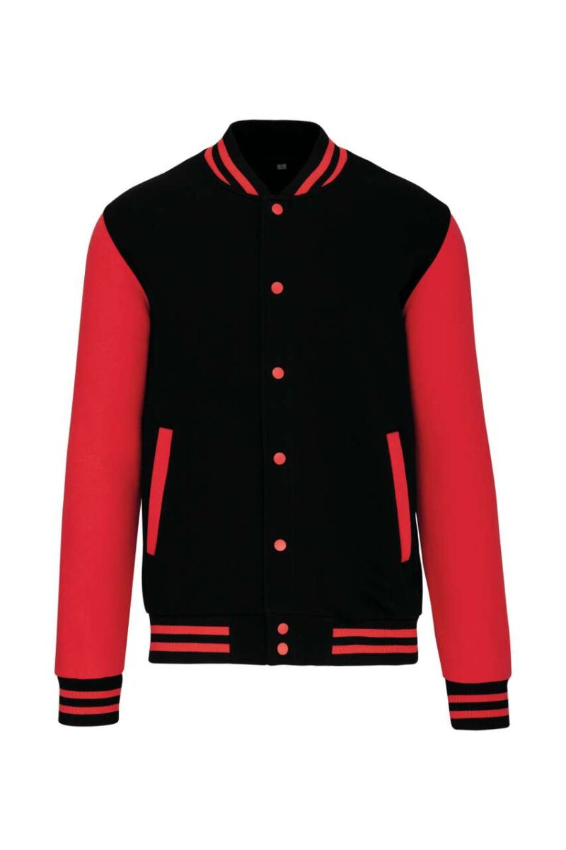 Kariban UNISEX TEDDY FLEECE JACKET - Μαύρο και Λευκό