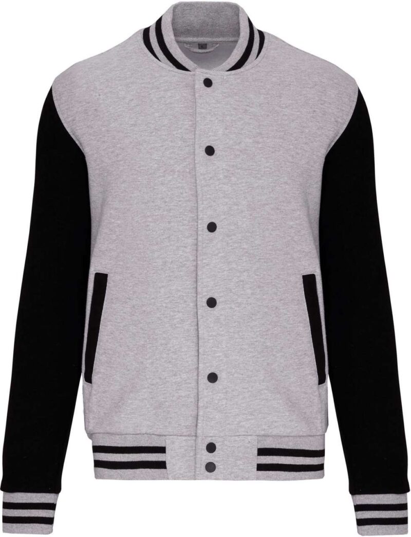 ka498-oxford_greyblack-a1 Kariban KIDS TEDDY FLEECE JACKET - Oxford Grey/Black