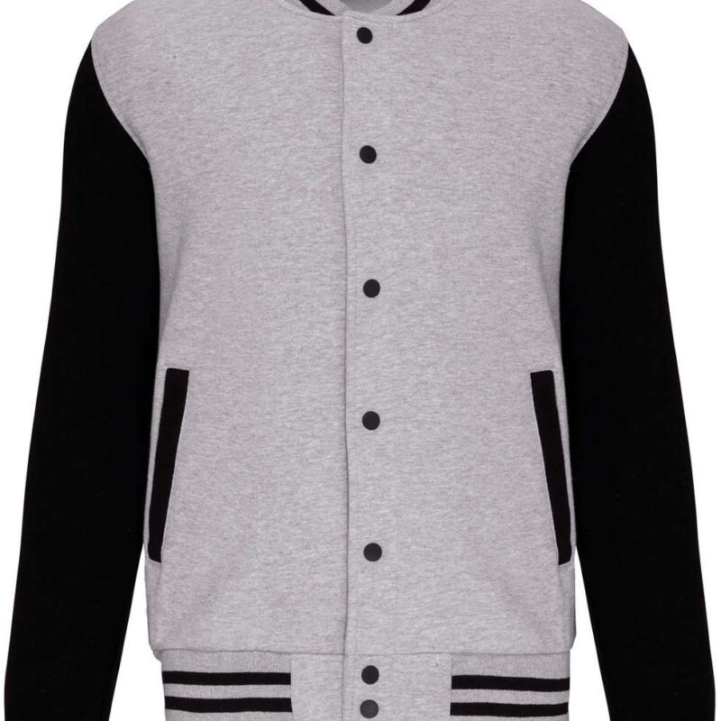 ka498-oxford_greyblack-a1 Kariban KIDS TEDDY FLEECE JACKET - Oxford Grey/Black