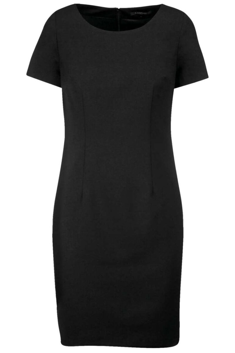 ka500-black-a1 Kariban SHORT-SLEEVED DRESS - Μαύρο