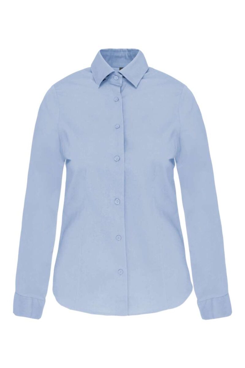 ka530-light_blue-a2 Kariban SHIRT LADIES LONG-SLEEVED STRETCH - Ανοιχτό μπλε