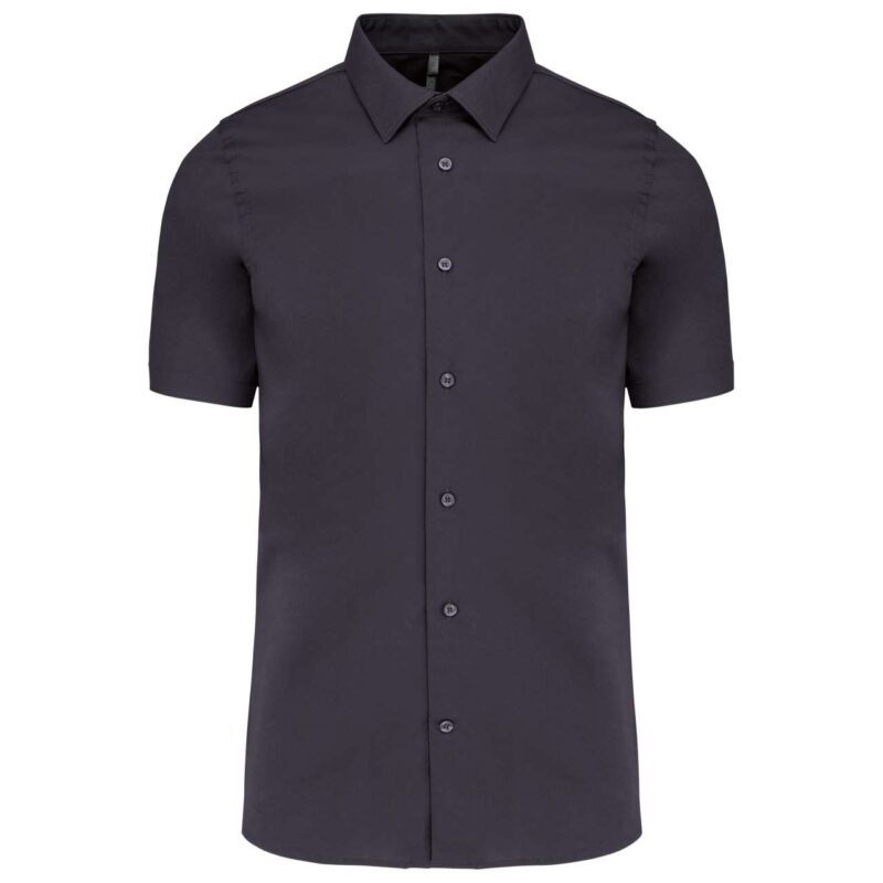 ka531-zinc-a1 Kariban SHORT-SLEEVED COTTON/ELASTANE SHIRT - Γκρι του ψευδαργύρου