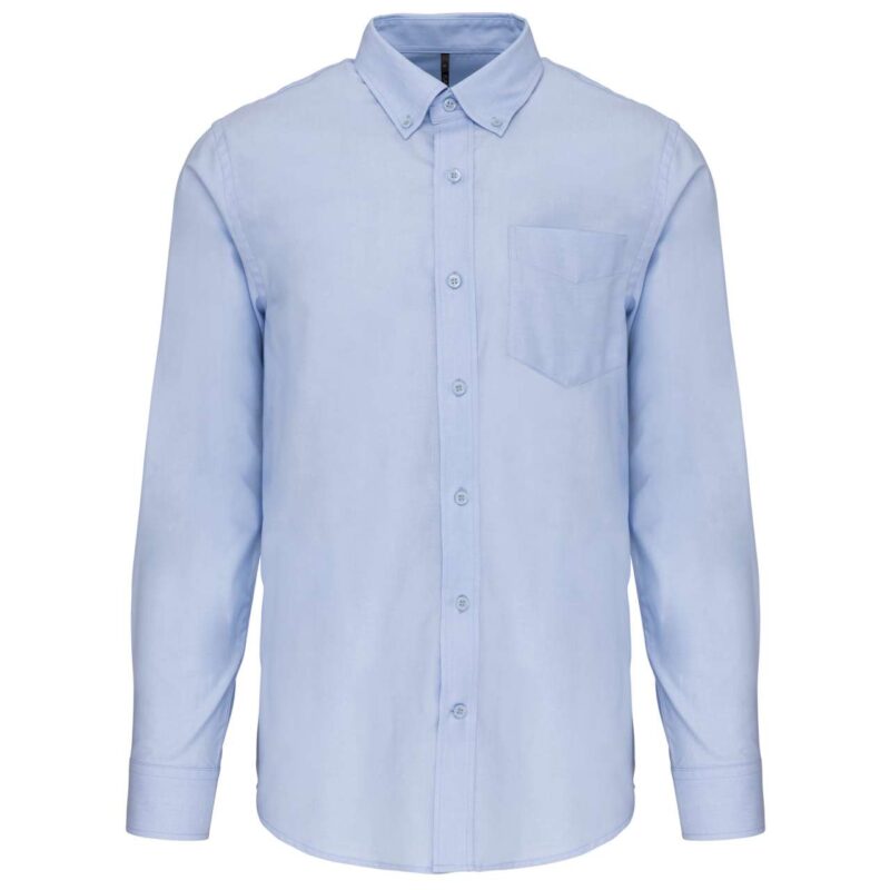 ka533-oxford_blue-a1 Kariban SHIRT MEN'S LONG-SLEEVED OXFORD - Μπλε της Οξφόρδης