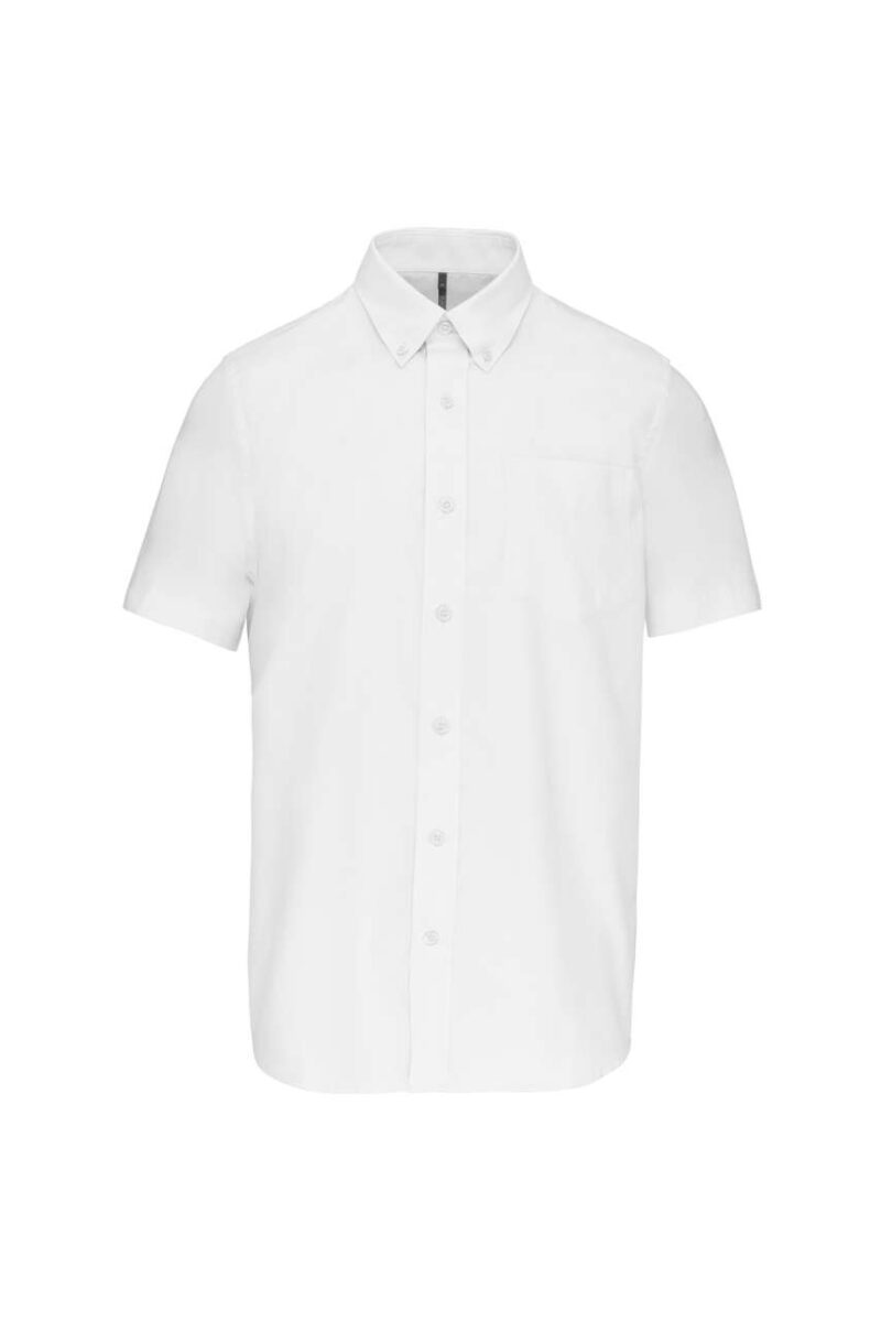 ka535-white-a1 Kariban Ανδρικό SHORT-SLEEVED OXFORD SHIRT - Λευκό