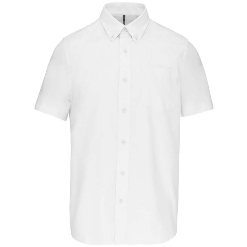 ka535-white-a1 Kariban Ανδρικό SHORT-SLEEVED OXFORD SHIRT - Λευκό