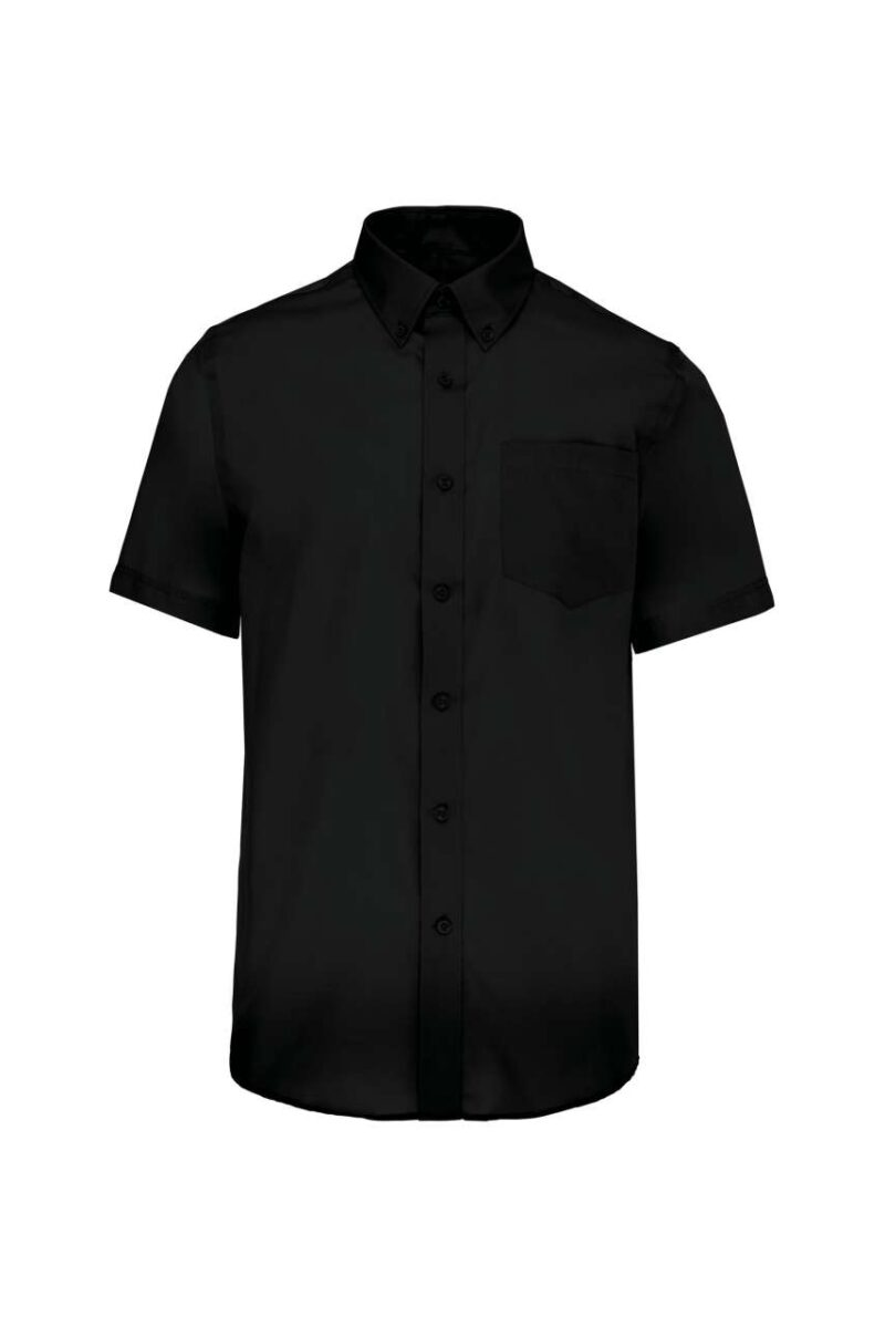 ka539-black-a2 Kariban MEN'S SHORT-SLEEVED NON-IRON SHIRT - Μαύρο