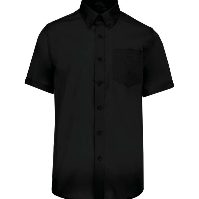 ka539-black-a2 Kariban MEN'S SHORT-SLEEVED NON-IRON SHIRT - Μαύρο