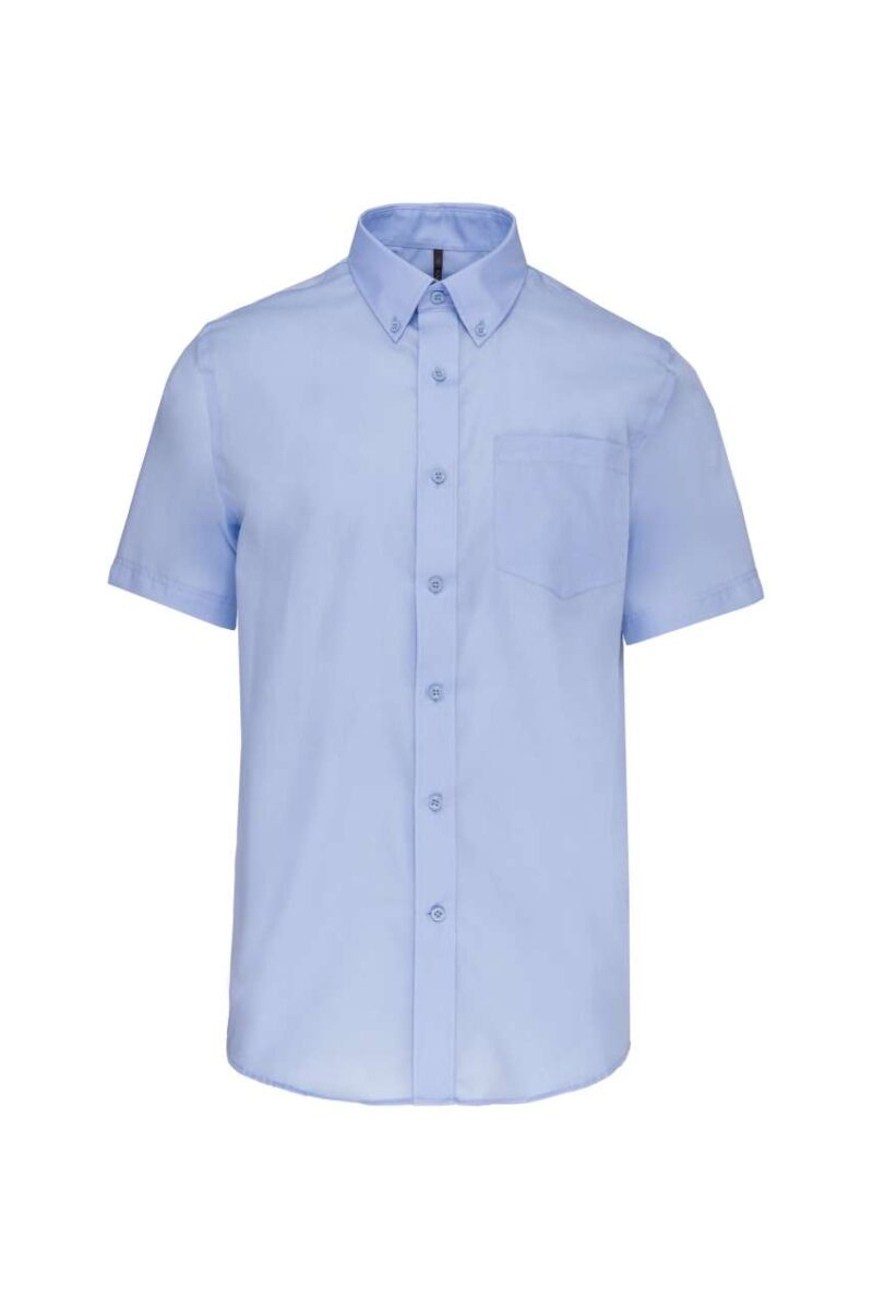 ka539-bright_sky-a2 Kariban MEN'S SHORT-SLEEVED NON-IRON SHIRT - Φωτεινό Γαλάζιο