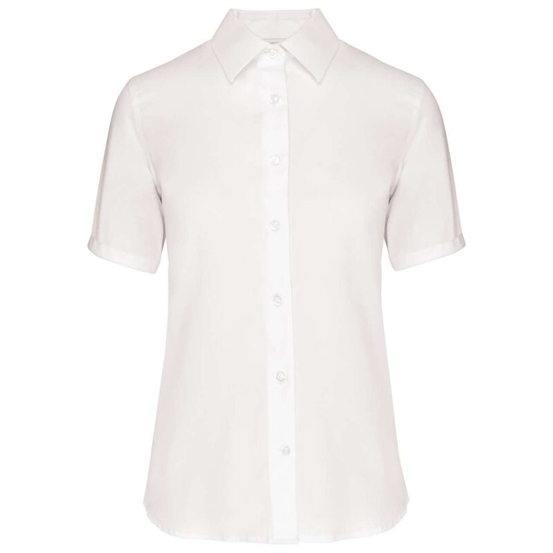 ka540-white-a1 Kariban LADIES' SHORT-SLEEVED NON-IRON SHIRT - Λευκό