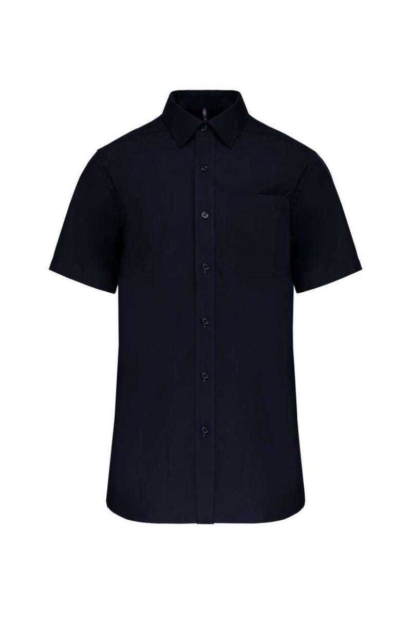 ka543-navy-a1 Kariban Ανδρικό Κοντομάνικο Πουκάμισο από Βαμβακερή Ποπλίνα - Μπλε μαρίν
