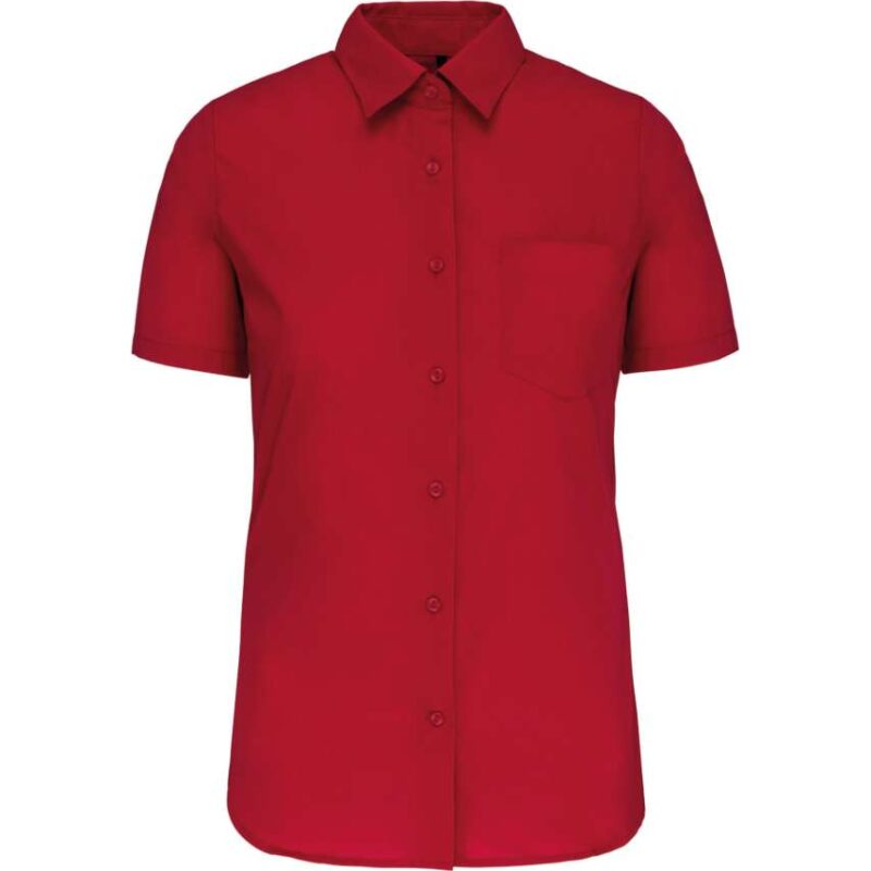 ka544-classic_red-a2 Kariban ποπλίνα) - `SHIRT` -> Πουκάμισο (noun) Putting it together: A shirt is "πουκάμισο" (neuter). So adjectives need to be neuter. `LADIES'` -> Γυναικείο (feminine, but here it modifies "shirt" which is neuter, so " - Κλασικό Κόκκινο