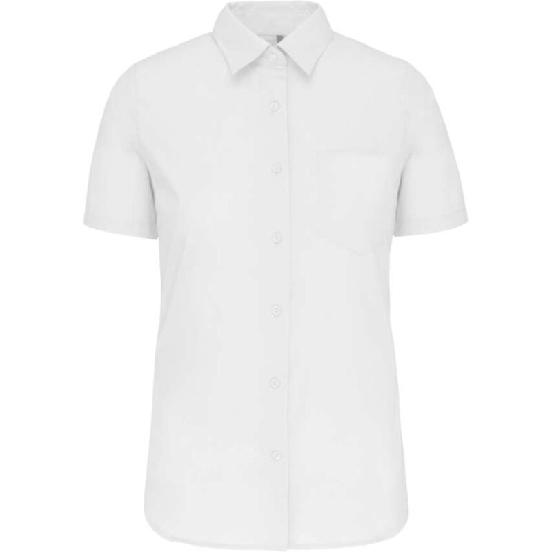 ka544-white-a2 Kariban ποπλίνα) - `SHIRT` -> Πουκάμισο (noun) Putting it together: A shirt is "πουκάμισο" (neuter). So adjectives need to be neuter. `LADIES'` -> Γυναικείο (feminine, but here it modifies "shirt" which is neuter, so " - Λευκό