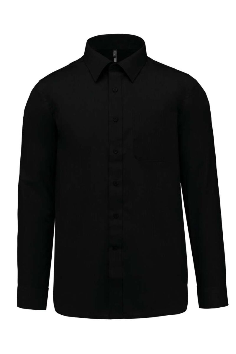 ka545-black-a2 Kariban LONG-SLEEVED - JOFREY SHIRT - Μαύρο