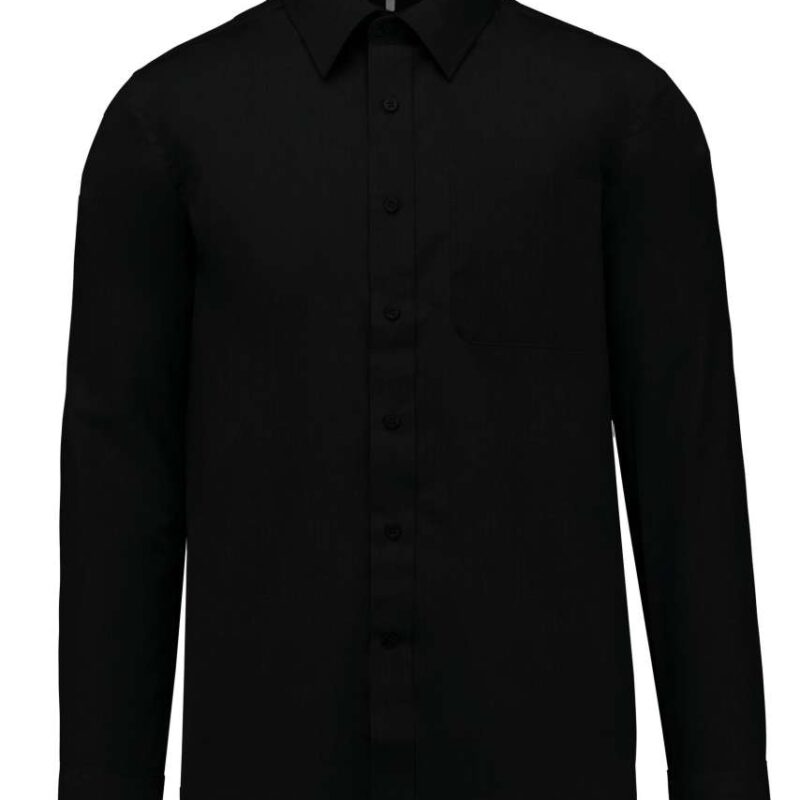 ka545-black-a2 Kariban LONG-SLEEVED - JOFREY SHIRT - Μαύρο