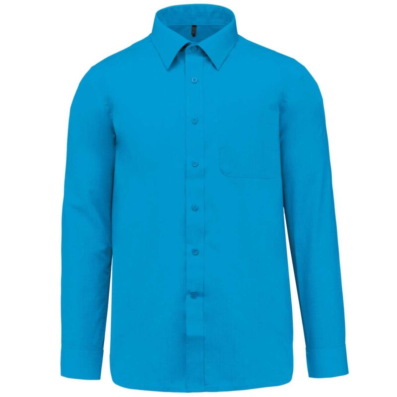 ka545-bright_turquoise-a2 Kariban LONG-SLEEVED - JOFREY SHIRT - Φωτεινό Τυρκουάζ