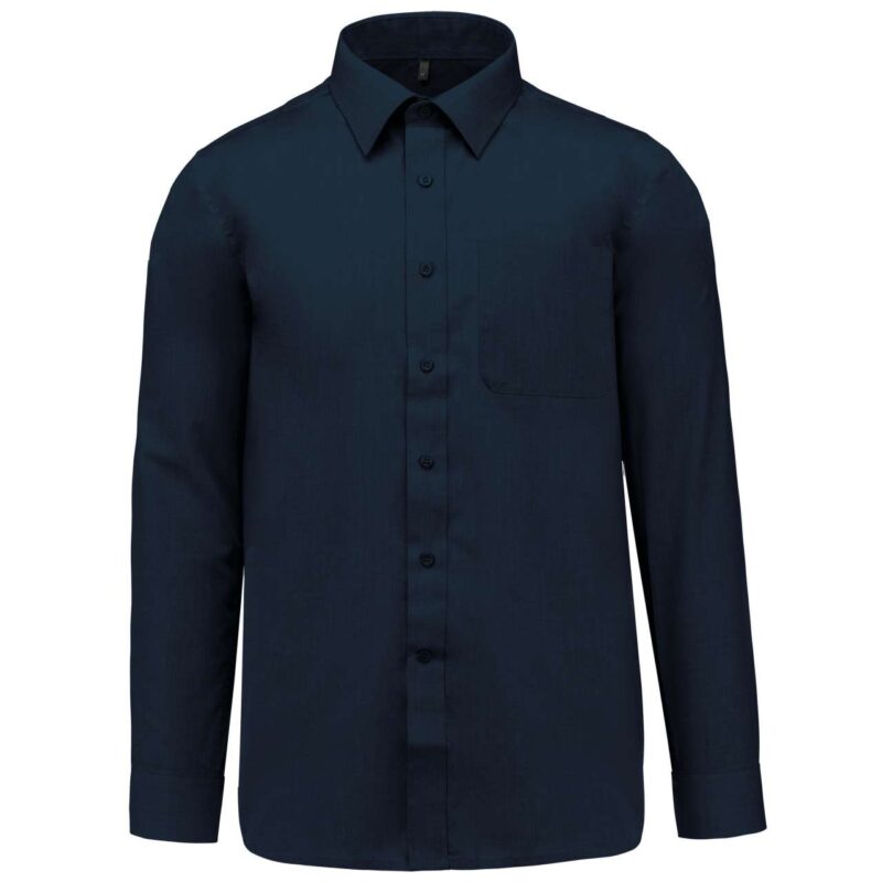 ka545-navy-a2 Kariban LONG-SLEEVED - JOFREY SHIRT - Μπλε μαρίν