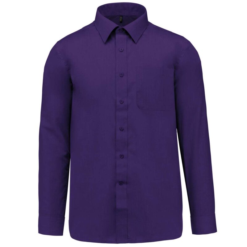 ka545-purple-a1 Kariban LONG-SLEEVED - JOFREY SHIRT - Μωβ