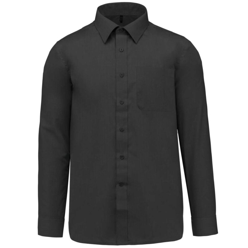 ka545-zinc-a1 Kariban LONG-SLEEVED - JOFREY SHIRT - Γκρι του ψευδαργύρου
