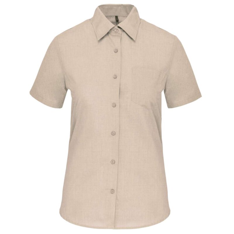 ka548-angora-a1 Kariban SHORT-SLEEVED - JUDITH' LADIES SHIRT - Angora